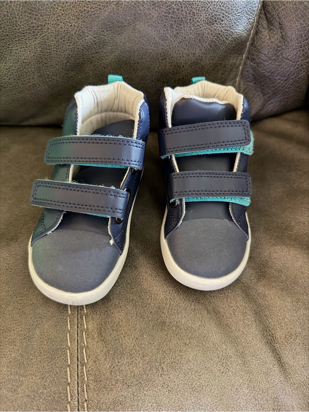 Ten Little (Navy) High Top Toddler Shoes